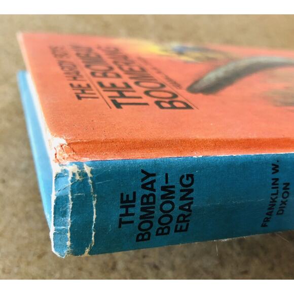 Vintage 1970 Hardy Boys Kids HC Book Bombay Boomerang Pentagon Mercury Mystery - Picture 7 of 16